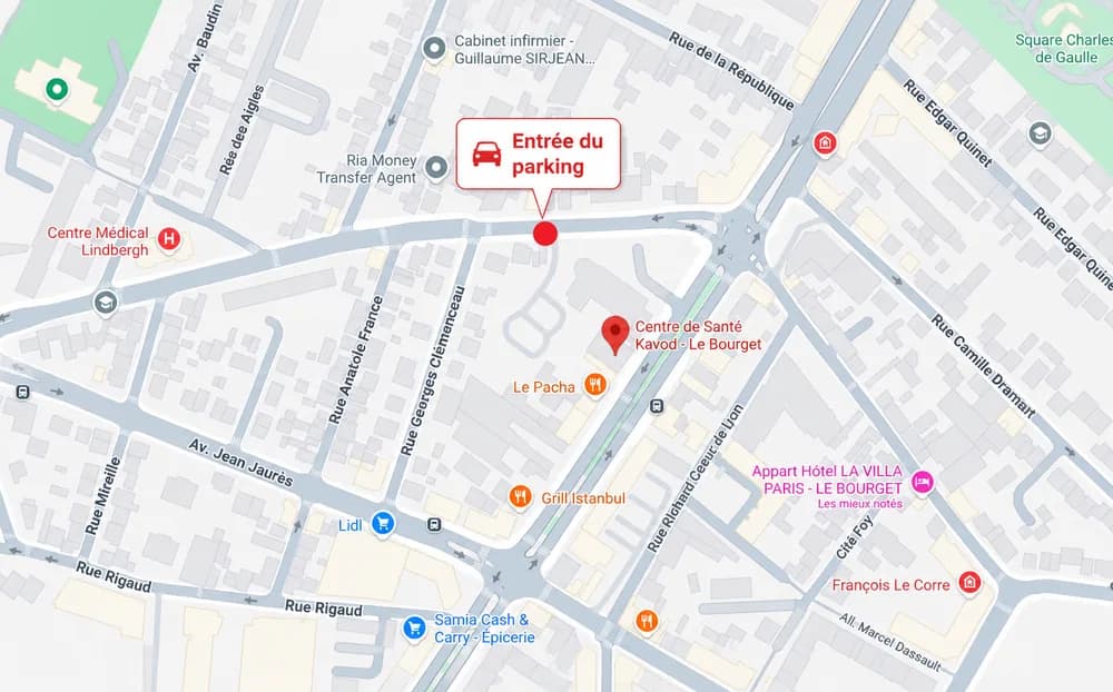 Ouvrir l'itinéraire vers le Centre de Santé Kavod dans Google Maps